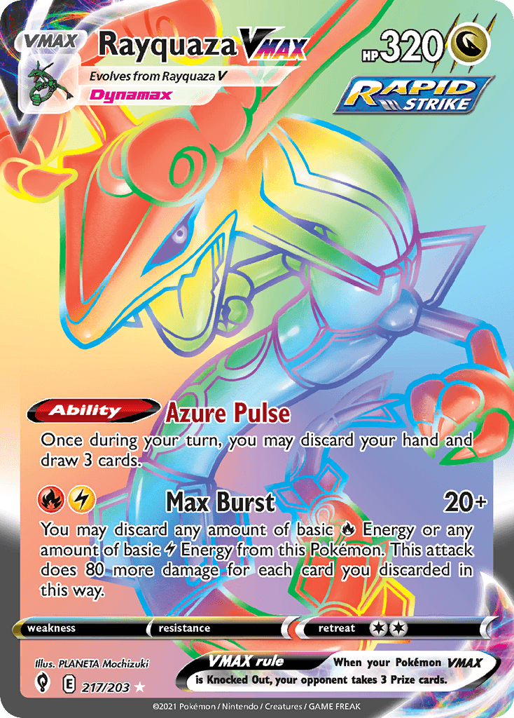Rayquaza VMAX Alt Art (Evolving Skies)
